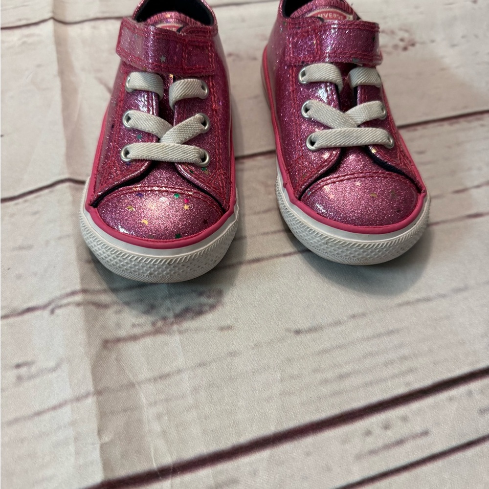 Converse Sparkly Pink Kids Sneakers